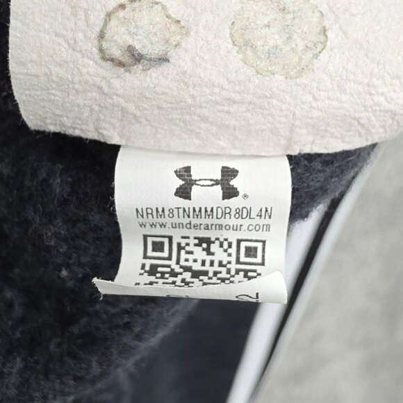 Under Armour Mens M Essential Fleece Heritage Crew Sweatshirt Grey Black 1996 UA - Picture 7 of 14